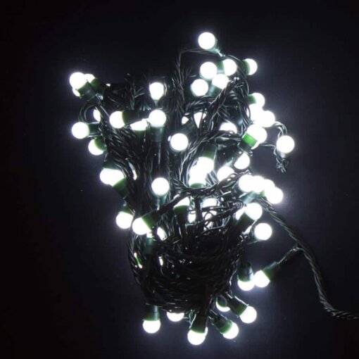 100Pc Outdoor/Indoor LED White Berry String Lights