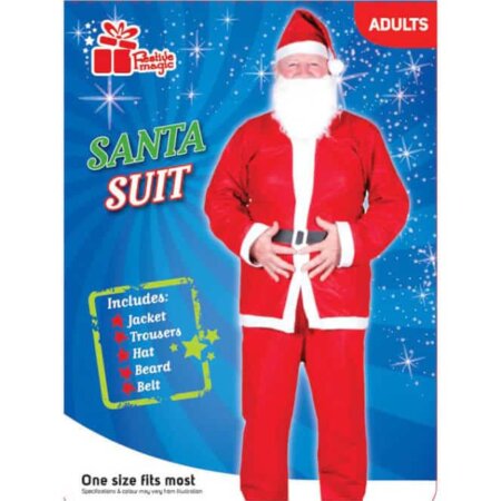 Santa Suit 5pc ADULT