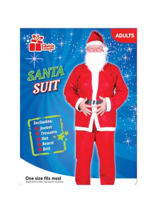 Santa Suit 5pc ADULT