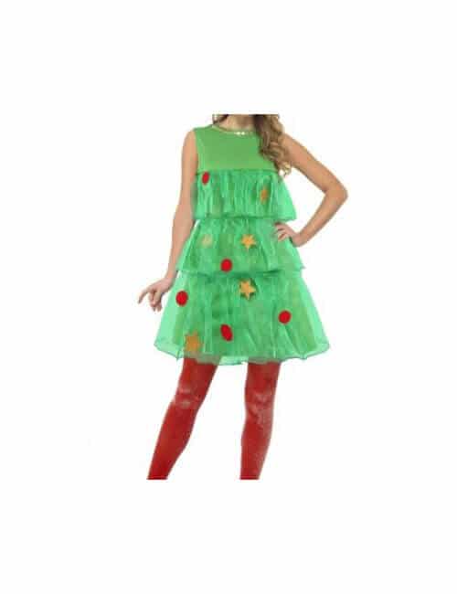 Dress Christmas Tree W/Decos Adults
