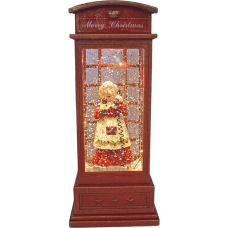 Mrs Claus Lantern Phone Booth