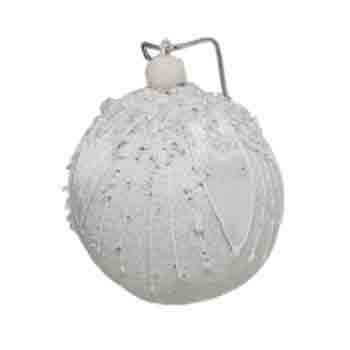 80mm White Bauble