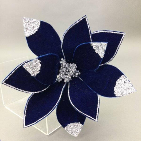 Navy Blue Flower