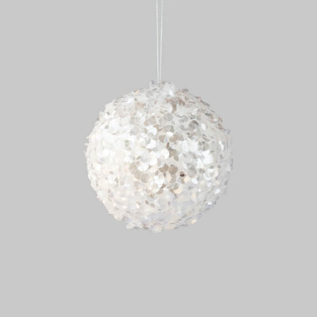 Sequin Ball White