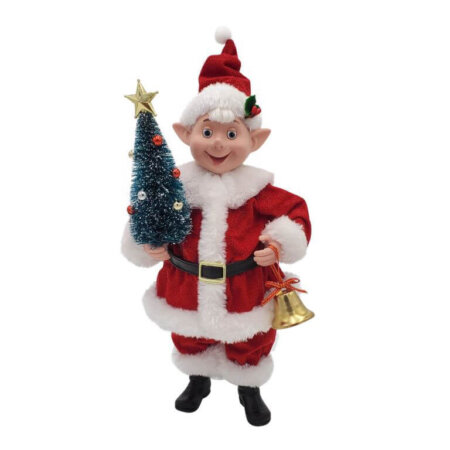 Elf Santa with tree