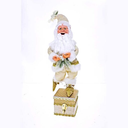 Elf Stocking Hanger Ivory