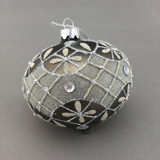 Grey Silver Bauble Onion