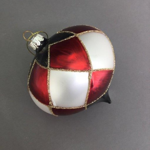 Red White Chequred Bauble Onion