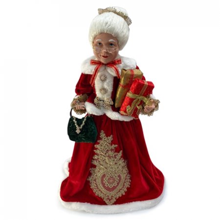 60cm Standing Mrs Claus Red