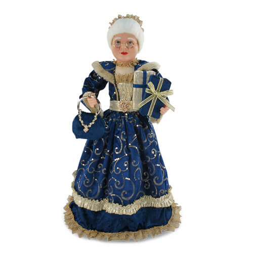 60cm Standing Mrs Claus Royal Blue – Rudolph's Christmas