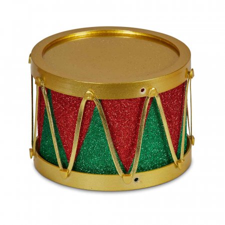 13cmW Red & Green Drum