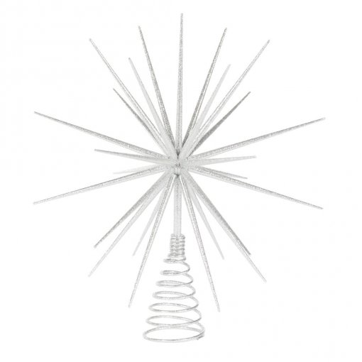 Starburst Tree Topper Silver