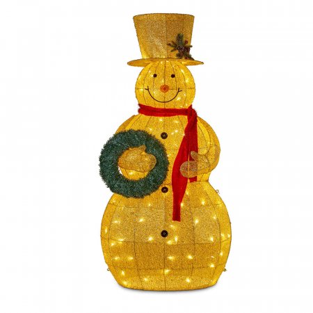 Gold Mesh Snowman