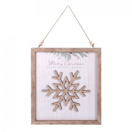 Snowflake Hanging Wall Sign