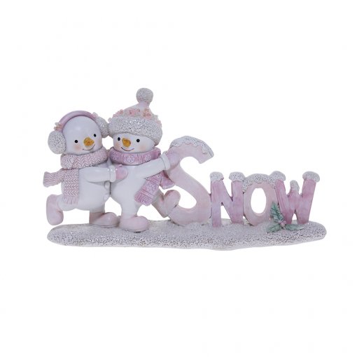 Snowman word Snow