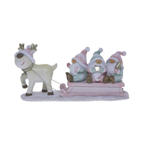 Gnome Reindeer Sled