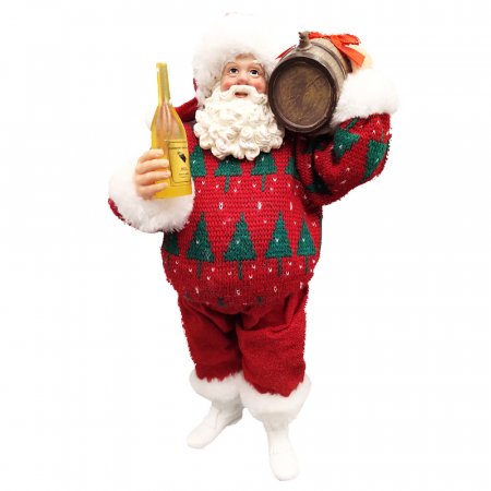 28cm Santa and Barrel