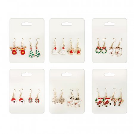 Christmas Dangly Earrings 2pk