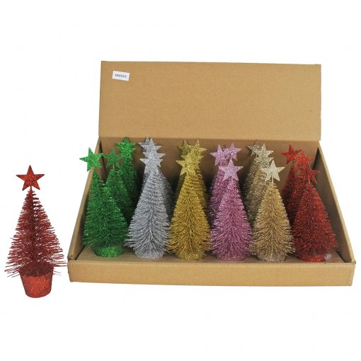 Glitter Tree Rainbow Mix 14.5cm