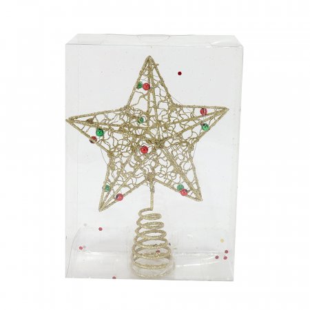 Glitter Bead Star Topper 16cm