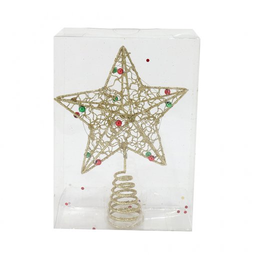 Glitter Bead Star Topper 16cm