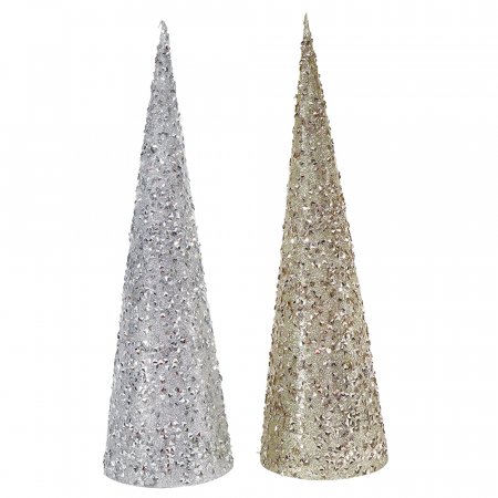 Glitter Sparkle Cone Tree 47cm