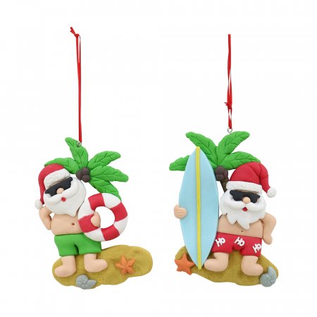 Hanging Summer Santa