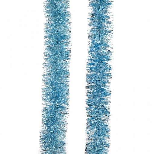 Tinsel Fine & Mixed 2m Asst Light Blue