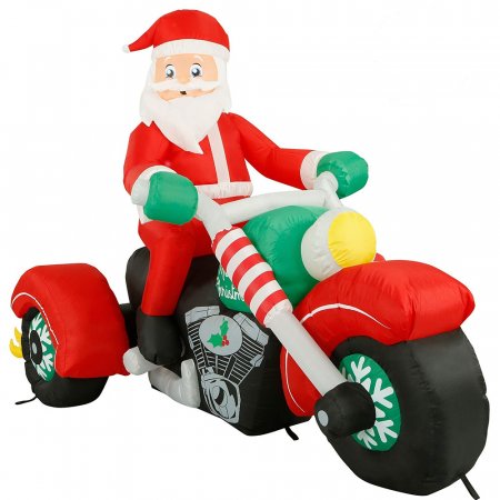 Airpower Santa on Jumbo Drag Bike