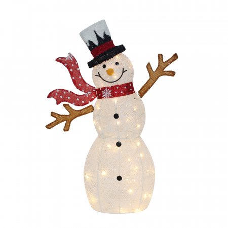 LED Glitter Thread Snowman