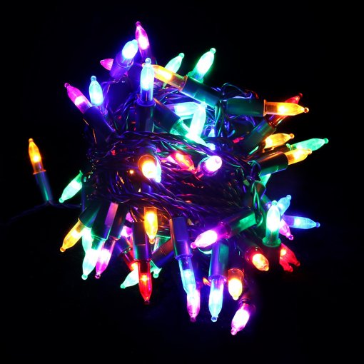 LED Retro Bulb Fairy Lights 100 Warm