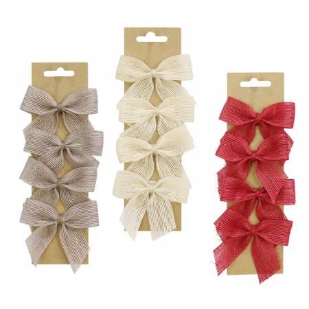 Fabric Gift Bows 4pk