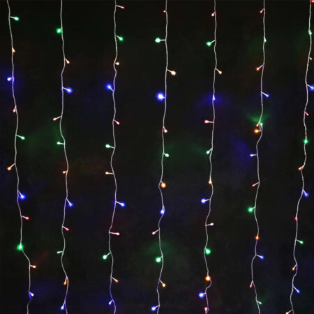 160 LED Curtain Light - 2Mx2M - Multicolour