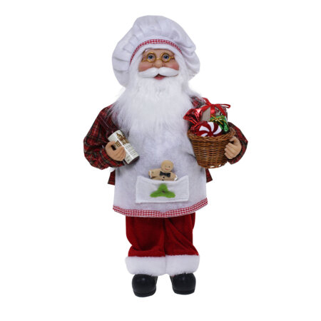 40cm Chef Santa with Wine