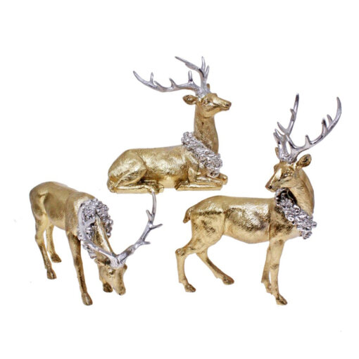 Assorted Gold Reindeers