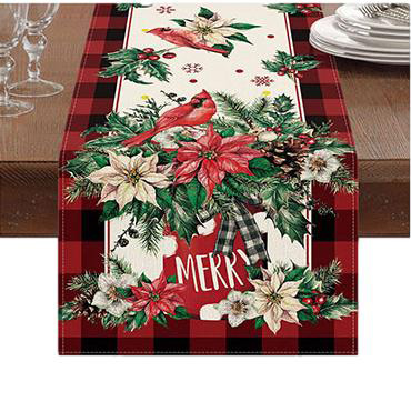 Poinsettia Table Runner