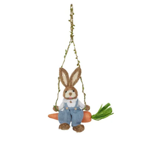 Parker Bunny on Swing - Cute!