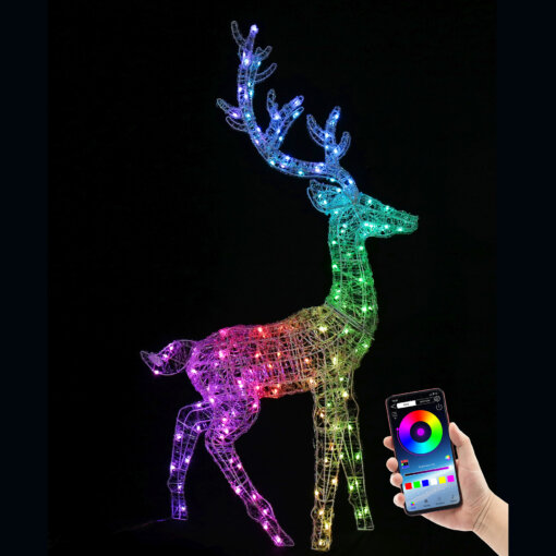 LED Lightshow Acyrlic Reindeer