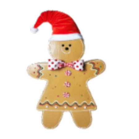 15"x 2.5"x 25" Gingerbread man